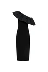 Rebecca Vallance After Hours One-shoulder Midi Dress