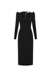 REBECCA VALLANCE AFTER HOURS LONG SLEEVE MIDI DRESS