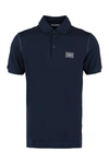 Dolce & Gabbana Cotton-piqué Polo Shirt In Blue