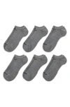 Nike Everyday Plus Cushioned Training No-show Socks In Carbon Heather/ Black