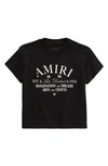 Amiri Logo Rubberised-print Cotton T-shirt 4-12 Years In Black
