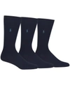 Polo Ralph Lauren Ralph Lauren 3-pack Supersoft Ribbed Socks In Navy