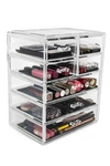 Sorbus Acrylic 7 Drawer & Top Organizer Cosmetics Makeup & Jewelry Storage Case Display Set In Nocolor