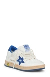 Golden Goose Kids'  Ball Star Leather Sneaker In White/blue
