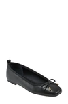 Marc Fisher Ltd Ubet Womens Bow Ballet Flats In Black