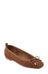 Marc Fisher Ltd Ubet Ballet Flat In Brown
