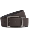 Zegna Reversible Leather Belt In Brown