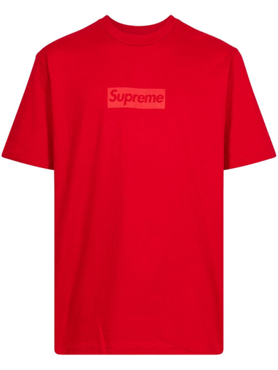 Supreme Tonal Box Logo T-shirt In Red