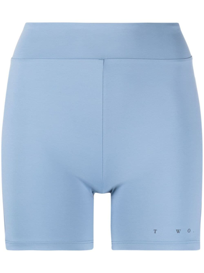 There Was One High-waisted Cycling Shorts In Blue