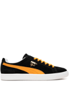 Puma Man Sneakers Black Size 12 Soft Leather In Black
