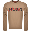 HUGO HUGO DROYKO SWEATSHIRT BROWN