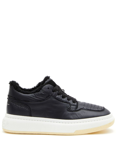 Mm6 Maison Margiela Black Basketball Trainers