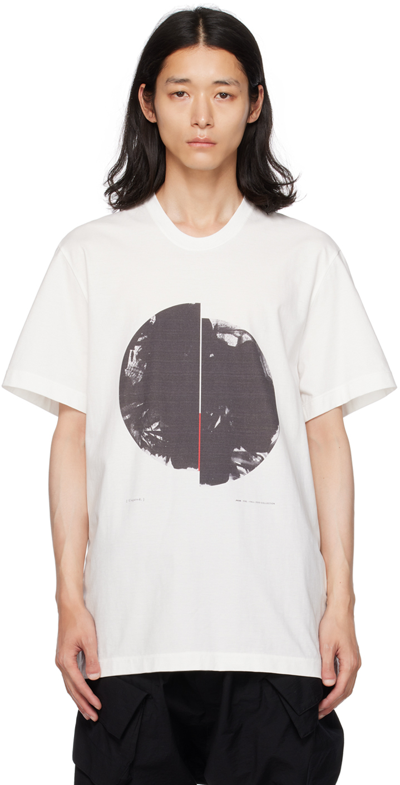 Julius White Printed T-shirt In Off White