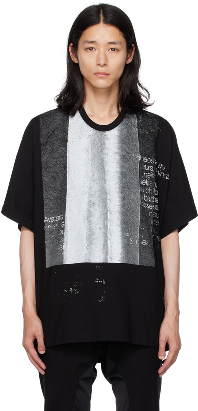 Julius Black Printed T-shirt