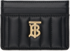 BURBERRY BLACK QUILTED LOLA CARD HOLDER