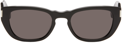 Saint Laurent Black Sl 601 Sunglasses In 001 Black/black/blac