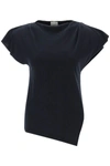 ISABEL MARANT ISABEL MARANT 'SEBANI' T-SHIRT WITH STRUCTURED SHOULDERS