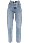 Totême Twisted Seam Denim Light Blue Wash In Blue
