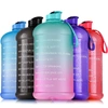 Zulay Kitchen 1 Gallon Water Bottle With Times To Drink - Motivational Time Reader Large Water Jug In Multi