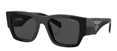 Prada Pr 10zs 1ab5s0 54mm Unisex Pillow Sunglasses In Black