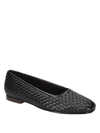 Bella Vita Kimiko Womens Slip On Dressy Oxfords In Black Woven