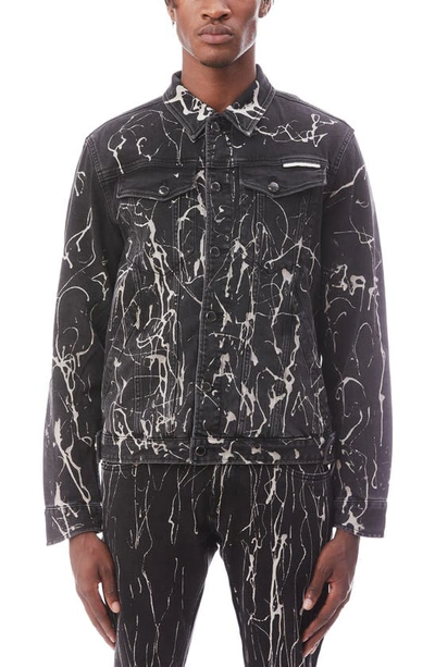 HVMAN HVMAN MK2 PAINT SPLATTER DENIM JACKET