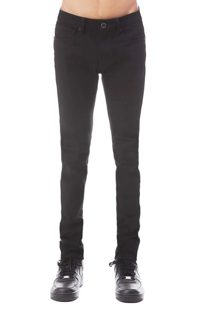 Hvman Strat Super Skinny Stripe Jeans In Black