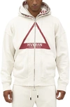 HVMAN DOUBLE HOOD TRIANGLE LOGO ZIP HOODIE