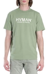 Hvman Cotton Logo Tee In Aspen