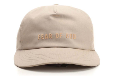 Pre-owned Fear Of God Logo Detailed Baseball Cap Beige