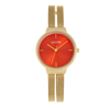 Sophie And Freda Sedona Quartz Orange Dial Ladies Watch Sf5304 In Gold / Gold Tone / Orange