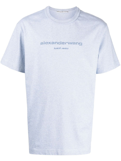 Alexander Wang Logo Printed T In Azure