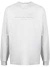 Alexander Wang Long Sleeve T-shirt In Grey