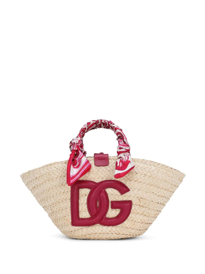 Dolce & Gabbana Small Kendra Tote Bag In Pink & Purple