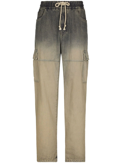 Dolce & Gabbana Beige Jeans With Drawstring