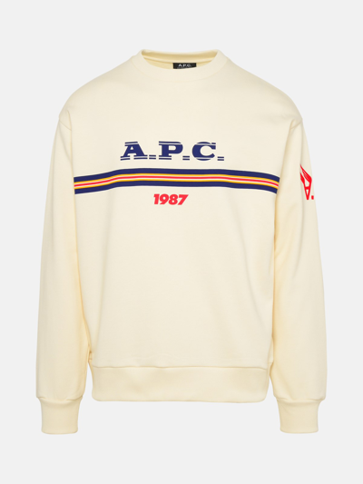 A.p.c. Felpa Adam In Cream