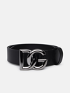 Dolce & Gabbana Black Leather Belt In Black