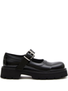 Mm6 Maison Margiela Side Court Mary Jane Loafers In Black
