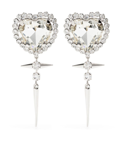 Alessandra Rich Earrings In Grey