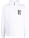 Michael Kors Transistor Logo-print Hoodie In White