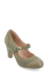 Journee Collection Siri Mary Jane Pump In Olive