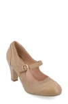 Journee Collection Siri Mary Jane Pump In Tan