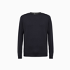 John Smedley Mens Lundy Crewneck Wool Jumper Hepburn Smoke Xxl In Hepburn Smoke