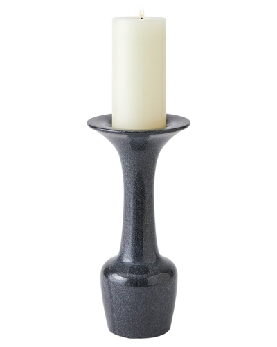 Global Views Calyx Candle Holder In Black