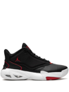 Jordan Max Aura 4 Basketball Shoe In Black/red/white