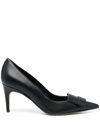 Sergio Rossi Sr1 70mm Nappa-leather Pumps In Schwarz