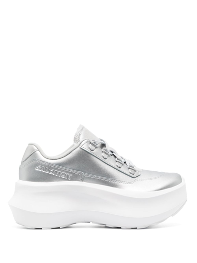 Comme Des Garçons Ladies Shoes X Salomon In 2 Silver