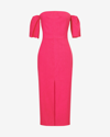 Isabel Marant Stony Off-shoulder Hemp Midi Dress In Pink