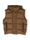 Dsquared2 Padded Hooded Gilet In Brown