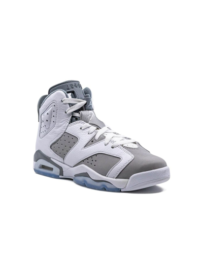 Jordan Kids' Air  6 "cool Grey" Sneakers In White